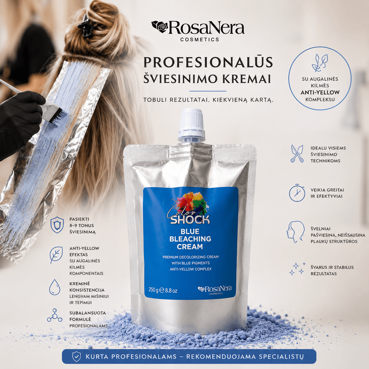 BLEACH Осветляющий крем BLUE 250 г